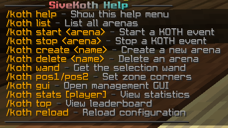 Koth Help