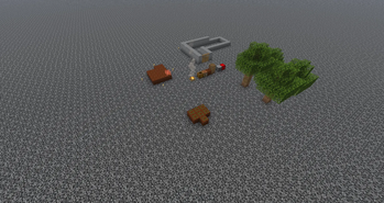 my bedrock superflat base so far (intended way to play)
