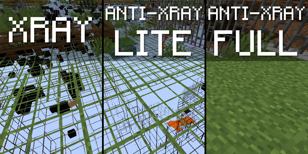 Comparison of Xray, Anti-Xray Lite, and Anti-Xray Full packs 