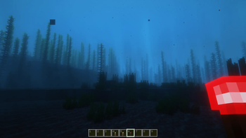 Redstone torch underwater (dark)