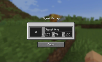 Signal Array gui.