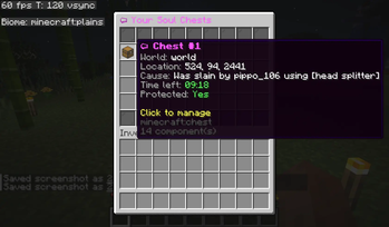 Chest info