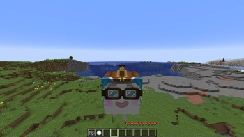 Riding extra happy ghast