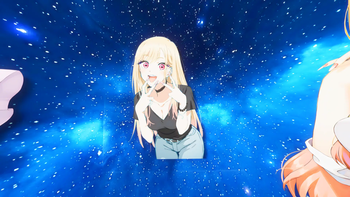 Night sky face 1