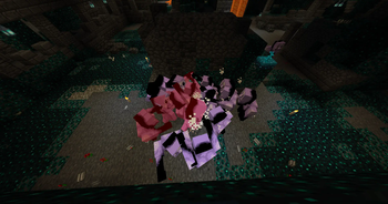 Squattos fight the Ao Oni Warden