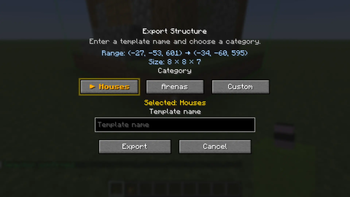 Export dialog after third click