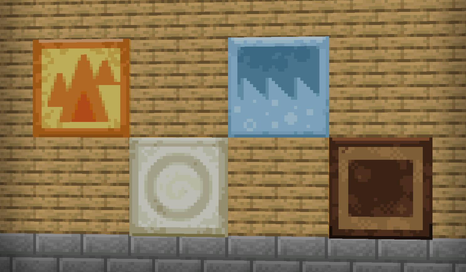 Unused elemental paintings in survival!