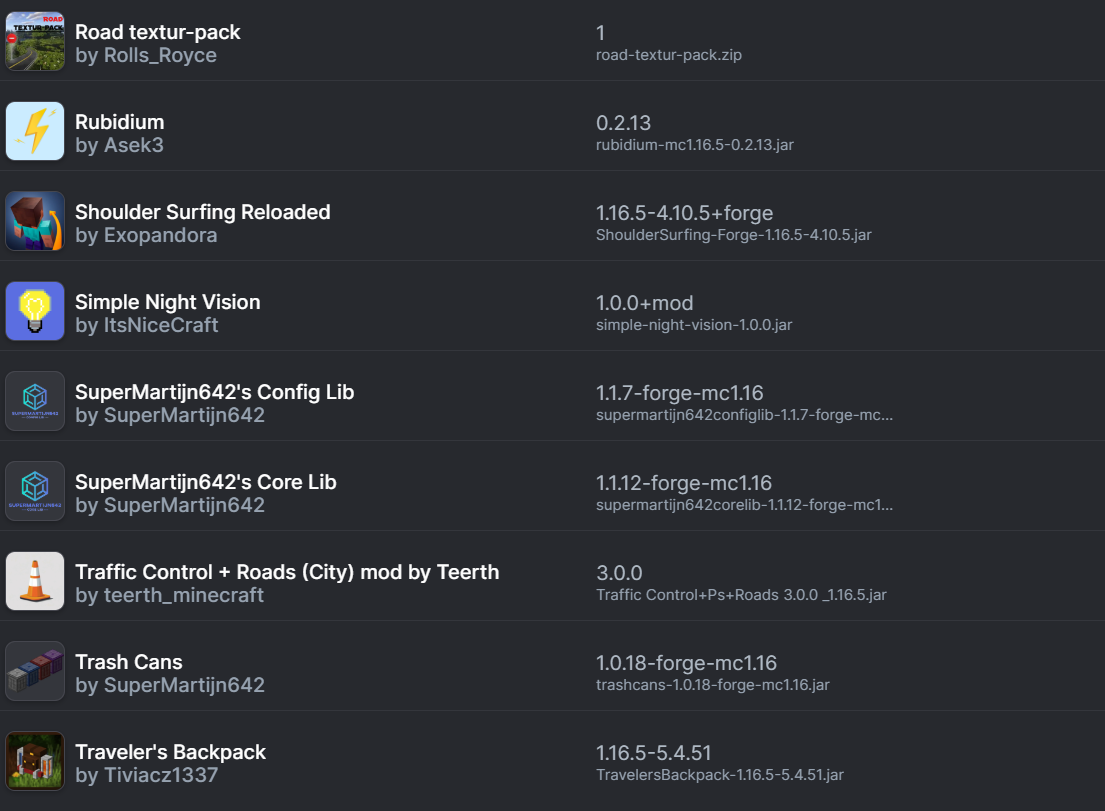 Screenshot modpacku CARS AND PLANE (1/3)