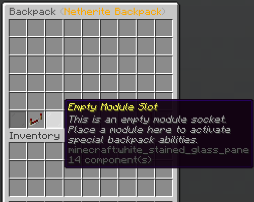 Backpack Upgrades