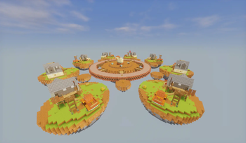 An Skywars Map Screenshot from our Server