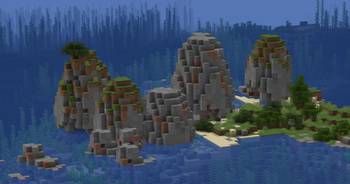 Sea Stacks on Ocean