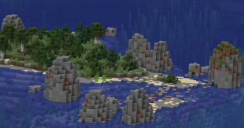 Sea Stacks on Cold Ocean