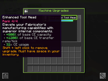 Machinery Upgrade