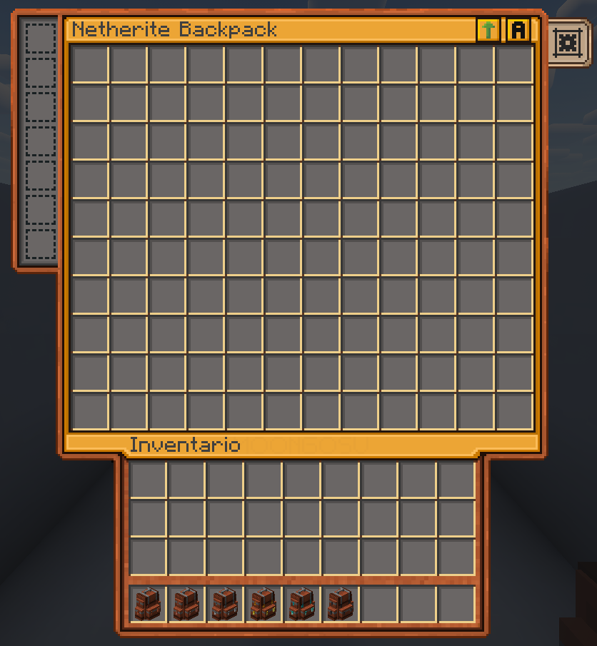 Netherite Backpack GUI