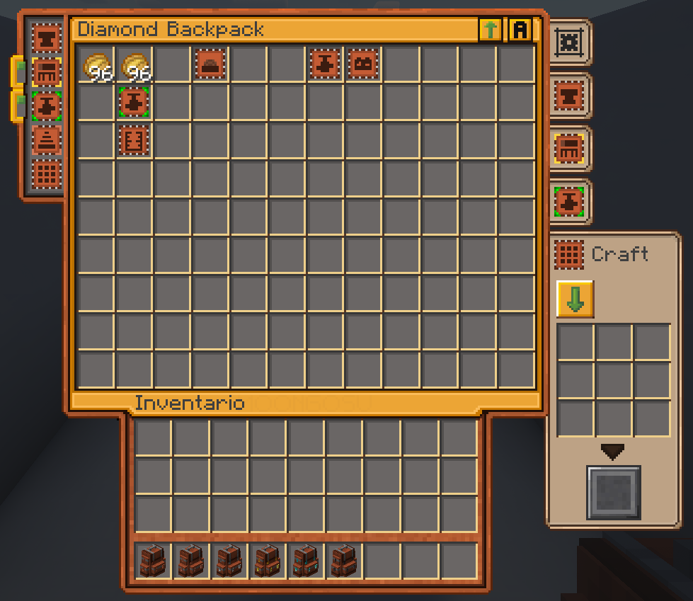 Crafting Table GUI