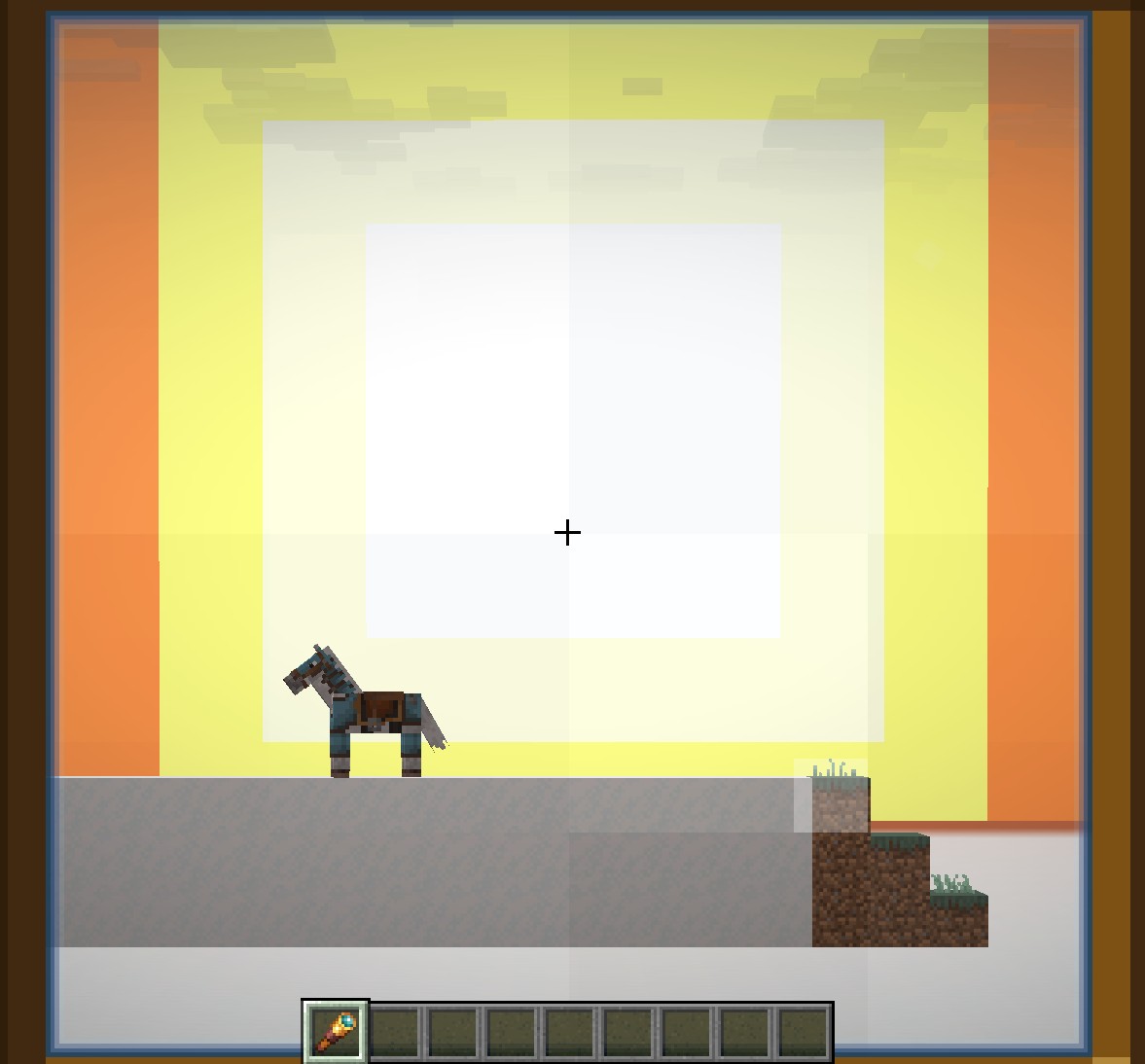 Horses walk on powdered snow (HWOPS)