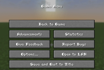 Game Menu