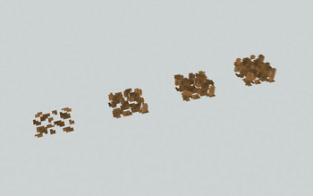All leaf pile layer sizes