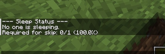 In-game status command