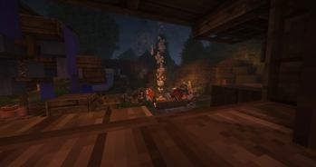 Campfire gathering