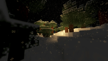 Snowy Forest Night.