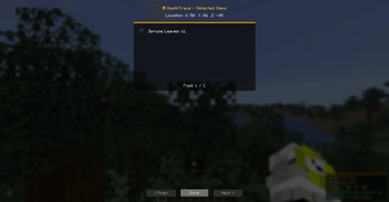 Detected Items GUI
