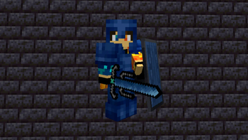 Netherite Armor, Shield and Cit Sword (Sea Blade)