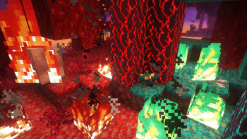 You can customize the color of fire dependant on the biome it is in!