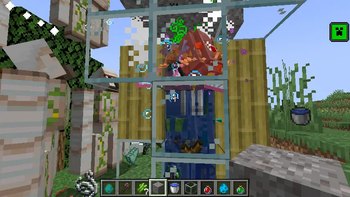 An Allay which has Infested Mob and Item Effect