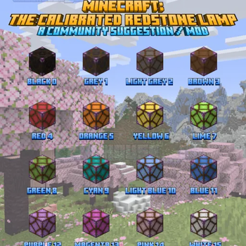 Calibrated Redstone Lamp