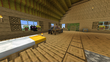 Showcase of some of the building blocks in the modpack.