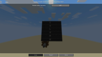 Config menu