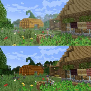 vanilla comparison - overworld