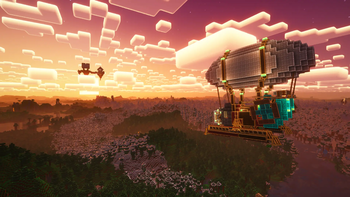 A sky-kissed Airship.