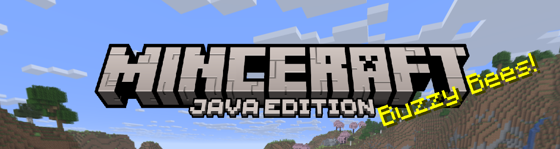The Minceraft logo in-game
