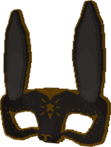 Black Rabbit Masquerade Mask