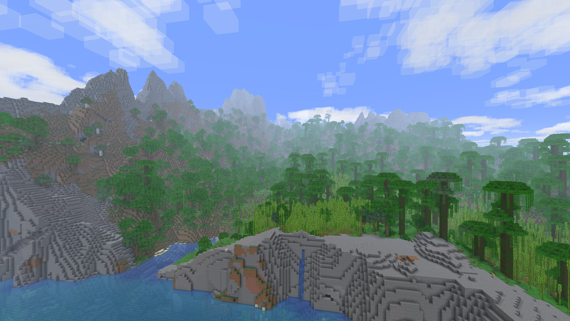 Shows off Simple Fog, Better Clouds, and Bobby at 24-chunks.