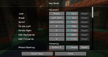 Keybind Settings