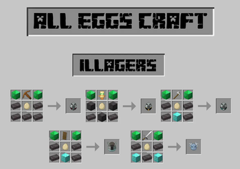Illagers Spawn Egg Presentation