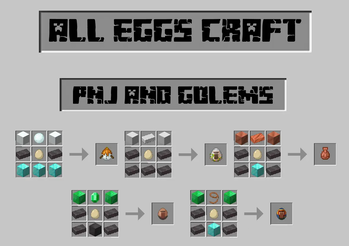 Golem & NPC Spawn Egg Presentation