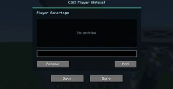 player white list GUI