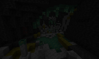 the sulphur slime caves...
