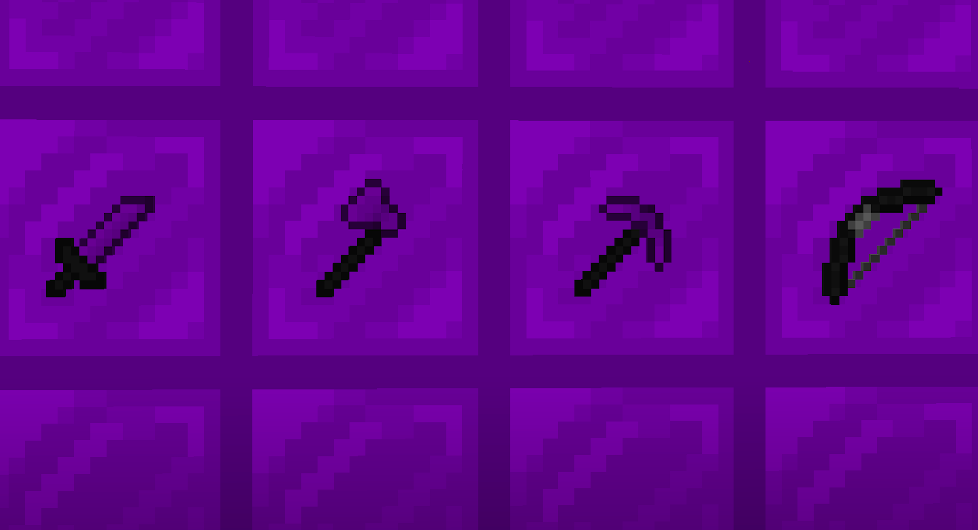 A few diamond tools and bow