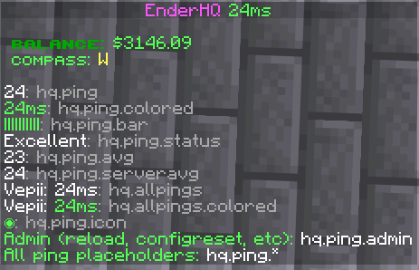 Ping and permission list | v1.1.1
