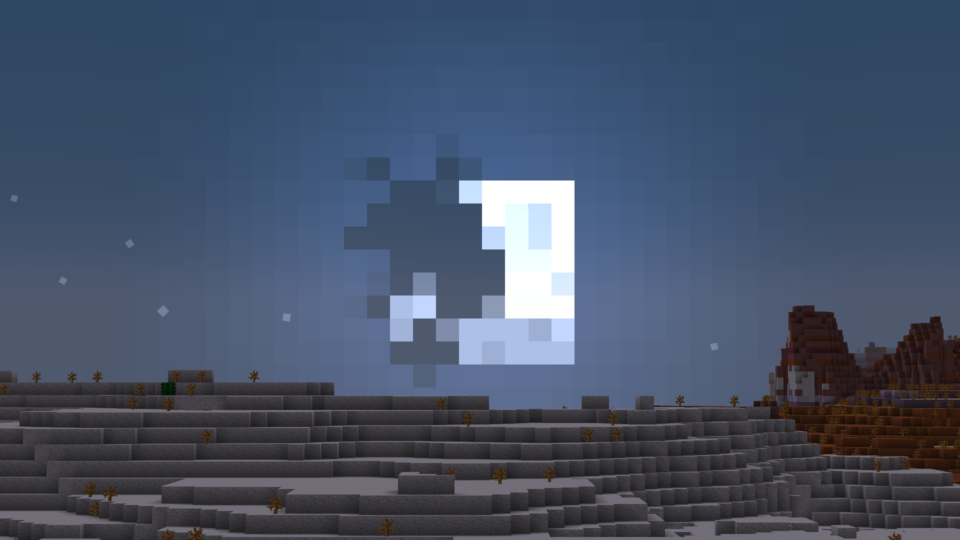 Half-eaten moon, eaten by the Null virus