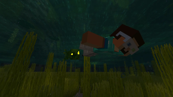 Drenched chasing a player