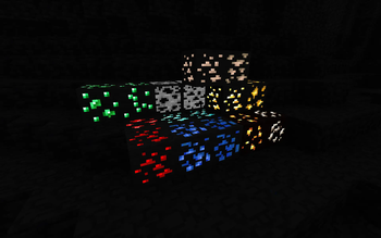 Variated and emissive ores