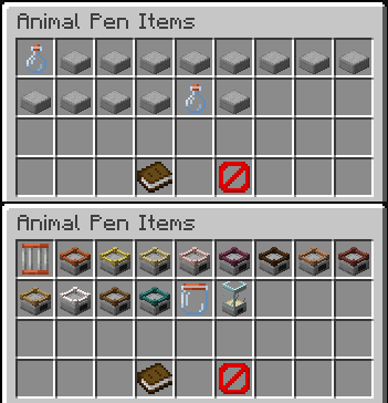 All Animal Pen Items