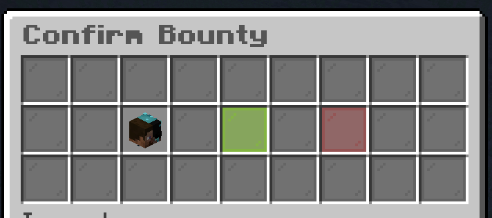 Confirming Bounty Screen