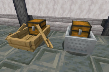 Chest Minecart and Boat